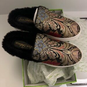 Sam Edelman Levonne Black Metallic Jacquard Women’s 7 1/2 Brand New!!